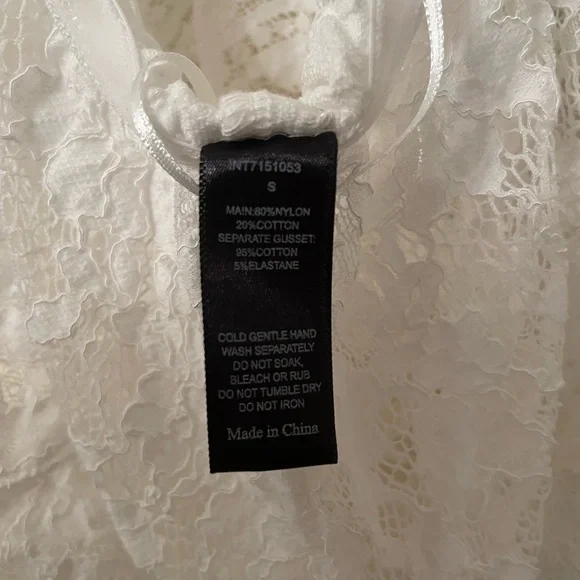 NWOT Stylestalker White Lace Bodysuit Lingerie - Picture 4 of 5